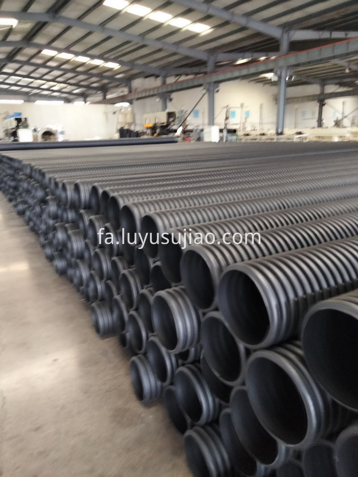 لوله راه راه دو جداره PE100 PE100 double -wall corrugation pipe